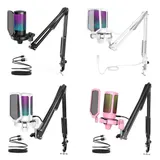FIFINE USB Mikrofon PC Gaming mit Arm, Shock Mount für Streaming Podcast Studio – Bild 7