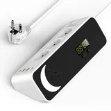 Steckdosenleiste 3-Fach mit USB Mehrfachsteckdose mit Flachstecker und Schalter – Bild 7