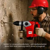 WALTER 1500W SDS+ Bohrhammer und Meißelhammer, Schlaghammer, Koffer und Zubehör – Bild 3