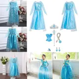 Kinder Mädchen Eiskönigin Prinzessin Elsa Cosplay Kleid Party Halloween Kostümes – Bild 6