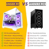 VENOM White Gaming PC bis RTX 5060/ 128 GB RAM, 10-Core, Wasserkühlung, WLAN/BT – Bild 5