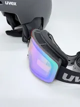 Uvex Set Viti Schwarz Matt 51-55cm Skihelm mit Brille – Bild 2
