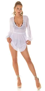 Koucla Party Kleid Cover-Up Damen Minikleid Strand Sommer Milax-Fashion – Bild 6
