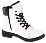 Damen Boots Stiefeletten Stiefel Winterschuhe Gefütterte Schuhe Schnür-Booty – Bild 2