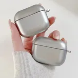 Stilvolle und waschbare galvanisierte für Airpods Hülle Silber Metall Abdeckun – Bild 3