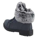 Damen Boots Stiefeletten Stiefel Schnür-Booty Winterstiefel Gefütterte Schuhe – Bild 3