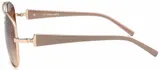 Damen Pilotenbrille getönt Sonnenbrille mit lackierten Bügeln und Strass – Bild 3