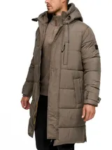 Indicode Herren Parka INStuds-Herrenjacke Wintermantel Parka Männer Kapuze – Bild 3