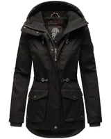 Marikoo Designer Damen Übergangs Jacke leicht gefüttert Kapuze Herbst B931 NEU – Bild 1