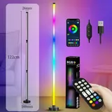 LED Stehleuchte RGB Dimmbar Farbig Stehlampe Lichtsäule Standleuchte Dimmbar DHL – Bild 9