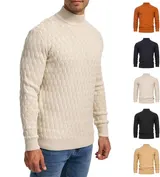 Indicode Herren Strickpullover INAlpha-Fein Grob Strick Pulli Stehkragen Sweater – Bild 8