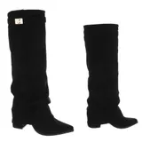 Damen Stiefel mit Reißverschluss und Reißverschluss Ital-Design 0276 in Schwarz – Bild 4