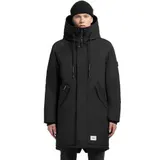 khujo Hant Herren-Mantel Winterparka lange Jacke Winter-Parka Coat Schwarz – Bild 1
