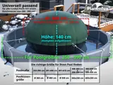 Pool-Kissen XXL Winter rund 3m Luftkissen 4m Pool-Abdeckung zur Überwinterung DE – Bild 1