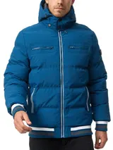 Indicode Herren Winterjacke Marlon-Jacke Steppjacke Kapuze Daunen Optik Männer – Bild 3
