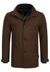 Indicode Herren Mantel Brittany -Parka Kurzmantel Herrenmantel Stehkragen Männer – Bild 1