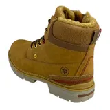 Damen Stiefeletten Worker Boots Gefüttert Winterboots Stiefel Profilsohle 73767 – Bild 2
