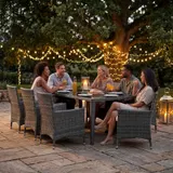 gartenmöbel set rattan wetterfest lounge möbel schutzhülle 8 personen bezugssets – Bild 4