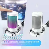 FIFINE USB Mikrofon RGB Kondensator Gaming Mikrofone PC mit Stummschalttaste – Bild 2