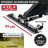 BRAST Balkenmäher Benzin 3,5kW(4,8PS) Radantrieb Rasenmäher Hochgrasmäher 196ccm – Bild 3