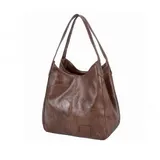Damen Tasche Leder Crossbody Schultertasche Umhängetasche Handtasche Shopper Bag – Bild 16