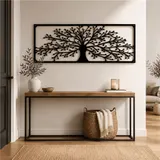 XXL Wandbild Lebensbaum Metall Bild Baum Metallbild Wanddeko 118 x 44 x 3,2 cm – Bild 5