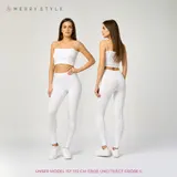 Merry Style Damen Freizeithose Leggings Elastischer Bund Lang Viskose XS-5XL – Bild 3