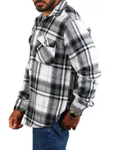 Herren Karo Flanellhemd Carisma Holzfäller Hemd warm kariert regular fit 8615 – Bild 3
