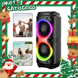 BLUETOOTH 5.0 LAUTSPRECHER RGB SUBWOOFER MUSIKBOX BOOMBOX PARTY LED MIT MIKROFON – Bild 21