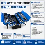 Werkzeugkoffer Werkzeugkiste Werkzeugset Bestückt Aufklappbar 85tlg Bituxx® – Bild 4