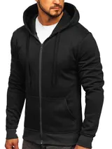 Kapuzenpullover Sweatjacke Hoodie Sweatshirt Pullover Pulli Herren BOLF Basic – Bild 1