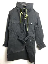 KHUJO Damen Mantel Jacke Übergangsmantel Modell: Frühling Schwarz L – Bild 2