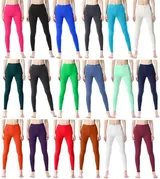 Bellivalini Damen Freizeithose Leggings Elastischer Bund Lang Baumwolle XS-5XL – Bild 7