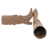 Damen Stiefel mit Reißverschluss Ital-Design 7325 in Hellbraun – Bild 2