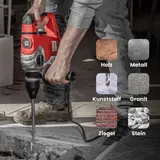WALTER 1500W SDS+ Bohrhammer und Meißelhammer, Schlaghammer, Koffer und Zubehör – Bild 5
