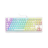 uRage Gaming PC Tastatur Keyboard Exodus 220 TKL RGB Slim USB-A QWERTZ Weiß – Bild 1