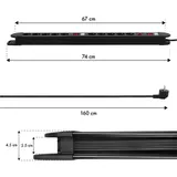 Steckdosenleiste Mehrfachstecker Mehrfachsteckdose 10-fach Steckdose Max. 3680W – Bild 7