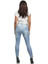 Tazzio Jeans Damen High Waist Skinny Fit Jeanshose Stretch Denim Hose – Bild 3