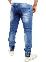 Reslad Jogging-Jeans Herren Relaxed Fit Jeans-Hose Jogginghose Jogger RS-2073 – Bild 5