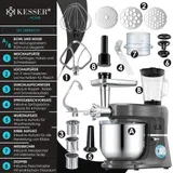 KESSER® Küchenmaschine 3in1 mit Fleischwolf Teigmaschine Knetmaschine Entsafter – Bild 2