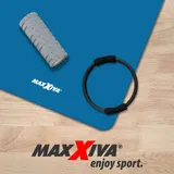 MAXXIVA Yogamatte Gymnastikmatte Fitnessmatte 190x102x1,5 cm blau schadstofffrei – Bild 3