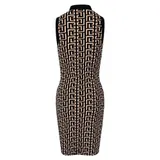 Damen Bodycon Minikleid mit Mäander-Muster Beige-Schwarz #MK3079 – Bild 10
