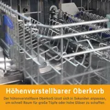 Spülmaschine 60cm Geschirrspüler LED Freistehend 14 Maßgedecke 7 Programme – Bild 6