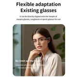 Kabellose offene Ohrhörer für Brille leicht bequem für draußen – Bild 1