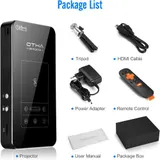 OTHA D05E Mini Beamer DLP Projektor Android 7.1 5000mAh WLAN BT Schwarz Neu – Bild 6