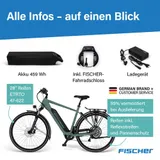 E-Bike Trekking FISCHER VIATOR 2.1 28 Zoll, RH 55 cm, 459 Wh grün Elektrorad – Bild 6