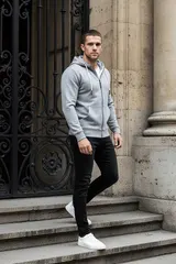 Sweatjacke Herren Zipper Kapuzenpullover Hoodie Pullover Männer Zip RS-1006 – Bild 5