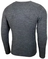 Herren Pullover Slim Fit Rundhals Strick-Pullover Longsleeve in Feinstrick B-132 – Bild 4