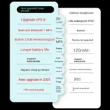 Knochenleitungskopfhörer IPX8 32GB integriert für Schwimmen und Training – Bild 7