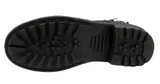 Damen Stiefel Boots Winterstiefel Gefüttert Blockabsatz Profilsohle Leder-Optik – Bild 8